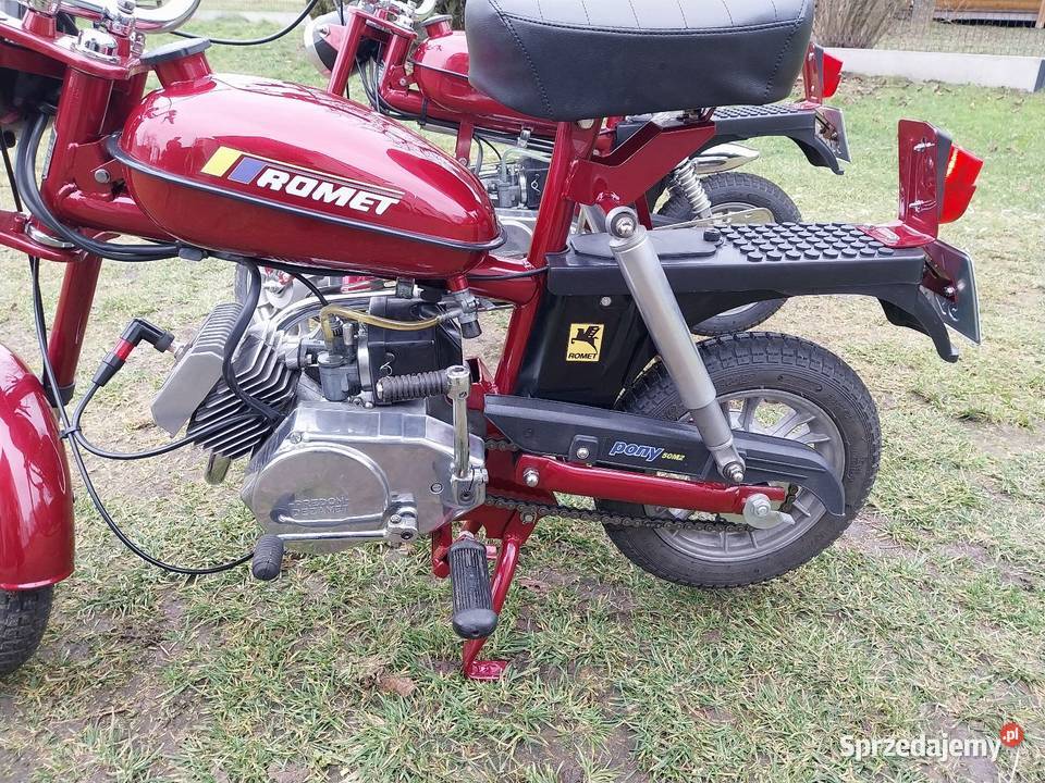 Motorynka Romet Pony M2 projekt film wiśniowy