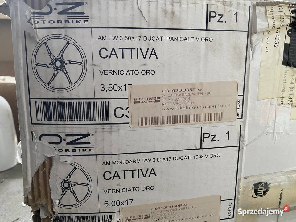 Sprzedam felgi do ducati orginalne oz Człuchów