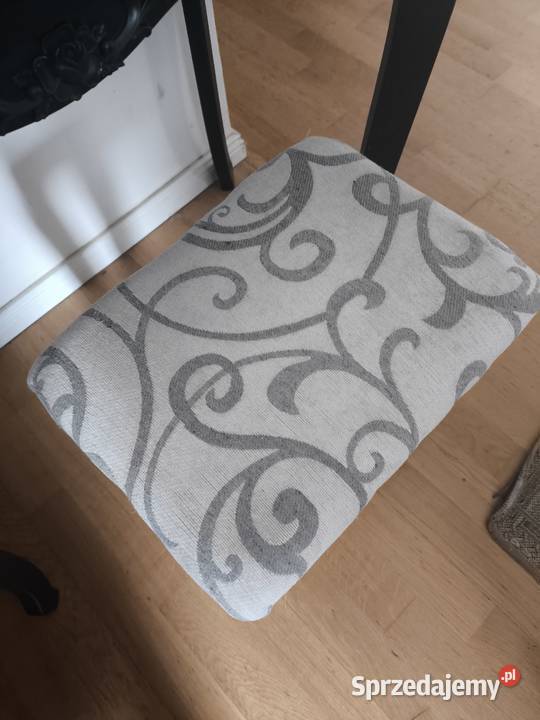 Toaletka trzy lustra drewno czarna róża wzór z