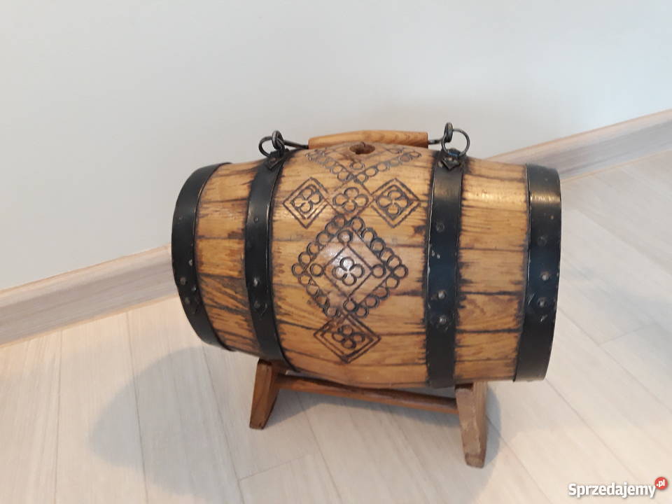 beczułka drewniana unikatowa ozdoba dekoracja pomorskie Gdańsk