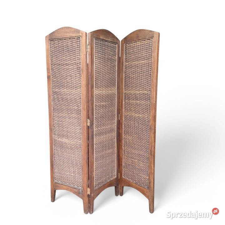 Drewniany parawan obustronny 3częściowy Suchorzew