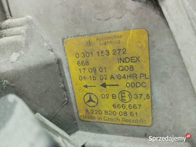 LAMPA PRZÓD PRAWA XENON MercedesBenz Sklasa IV Lampy przednie Oświetlenie świętokrzyskie
