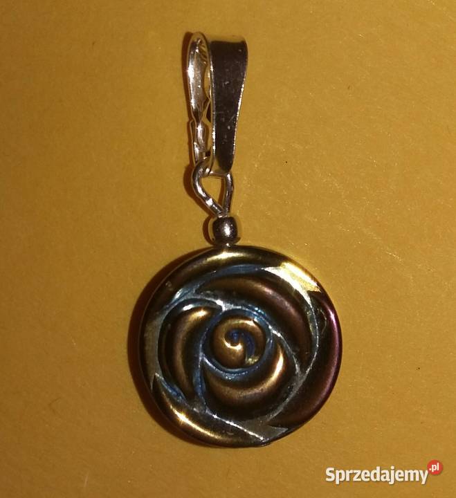 wisiorek naszyjnik hematyt tęczowy naturalny