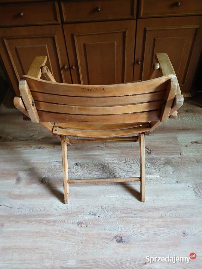 Stare krzesło składane z lat 50 tych Krzesła Kraków
