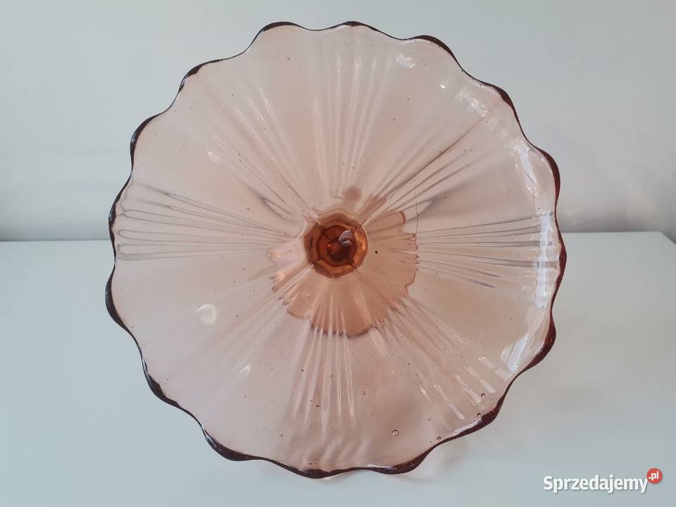 Stara patera owocarka szkło Art Deco Katowice