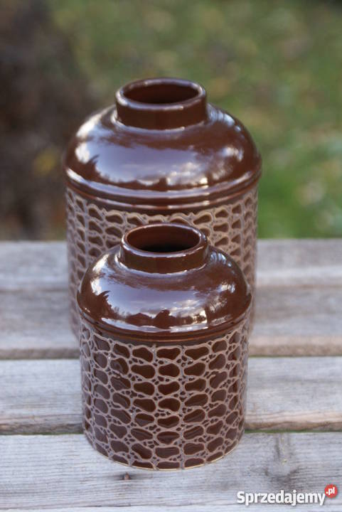 Ceramiczny wazon wazonik komplet 2