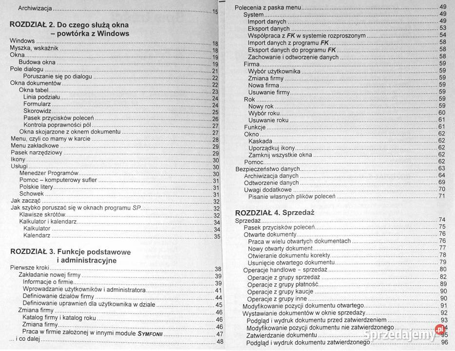 Sprzedaż Magazyny handel Windows TM Wersja 110 Rok wydania 1996 lubelskie Chełm