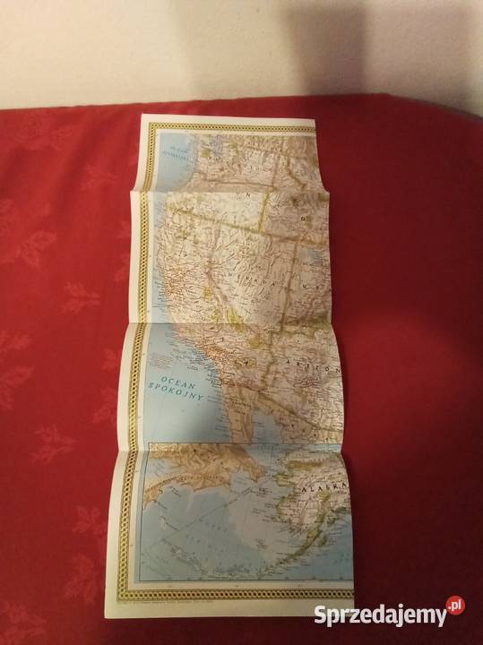 Mapa National Geographic Stany Zjednoczone Warszawa sprzedam