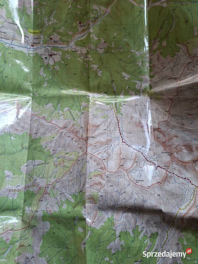 GruzjaTrekking Maps 15000 Ushguli Lashkheti Mt małopolskie