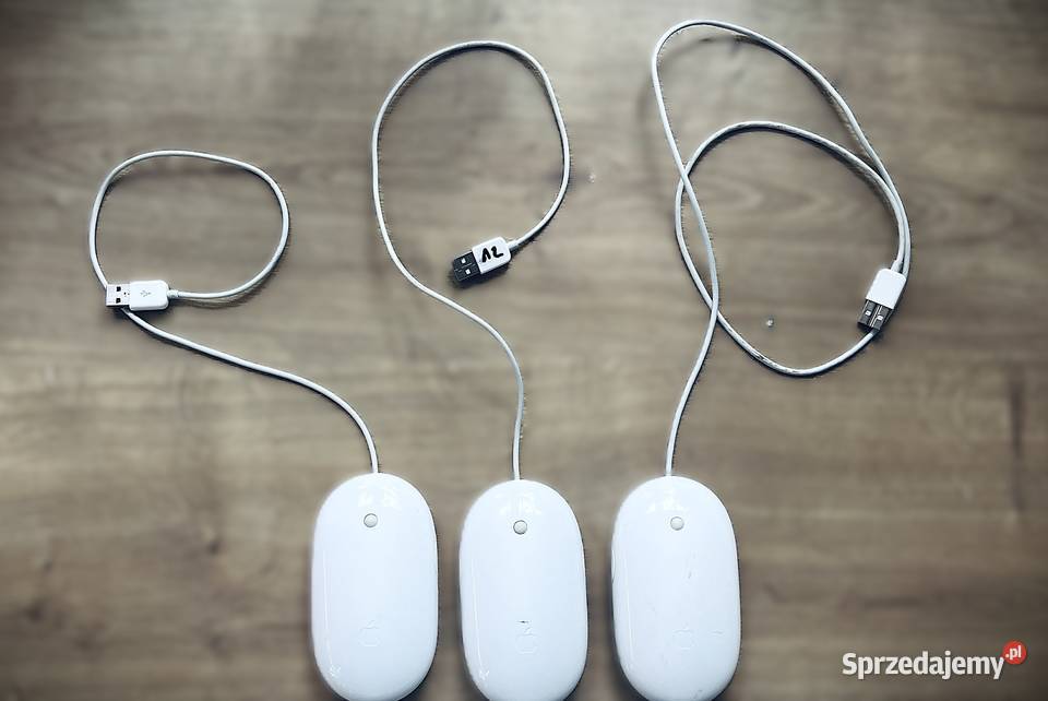 Myszki Apple Mighty Mouse A1152 USB Zestaw 3 mazowieckie Szydłowiec