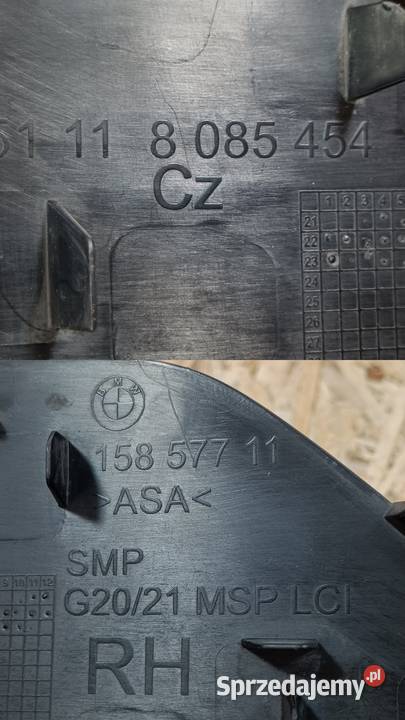 BMW 3 G20 G21 MSP LCI ZAŚLEPKA HAKA ZDERZAK Pleszew