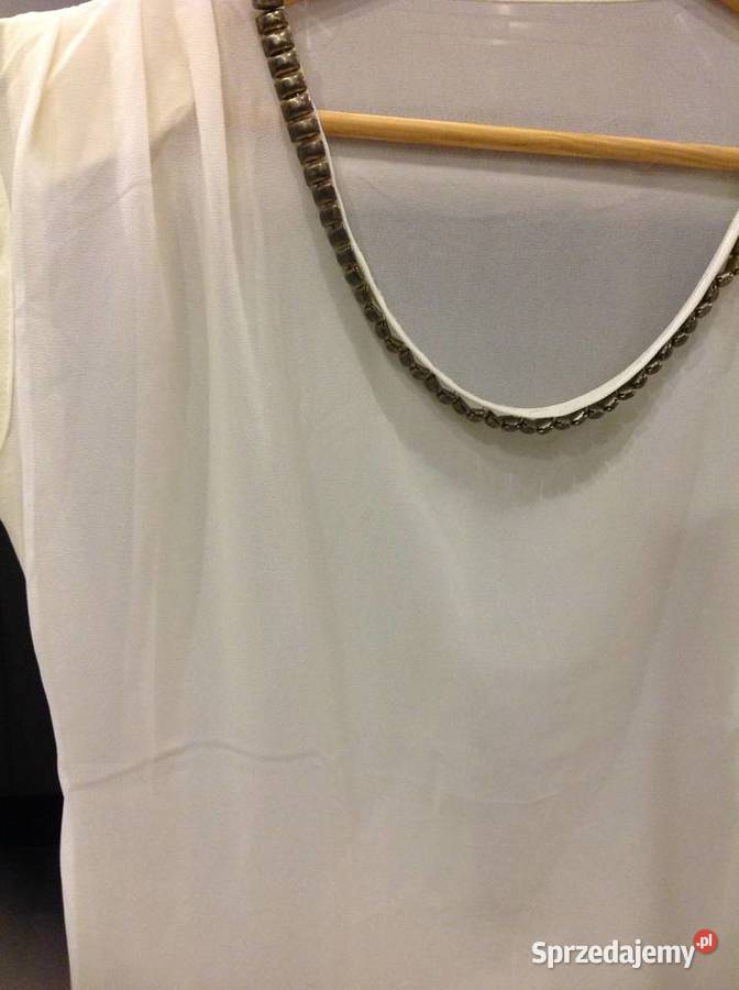 Bluzka Damska Kremowa S Mgiełka Nowa Sól