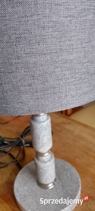 Lampa stołowa klasyczna z kamienia nowy abażur mazowieckie Joniec sprzedam