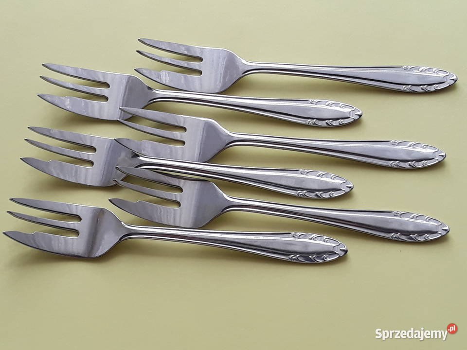 Widelczyki deserowe Polwid sztućce PRL Dąbrowa Górnicza sprzedam