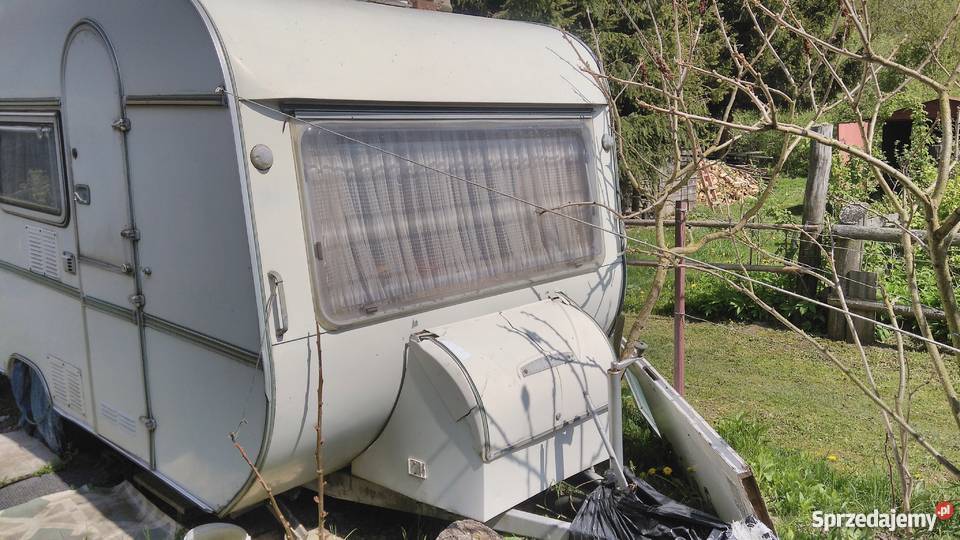 Tanio Przyczepa kempingowa używana stan Srokowo