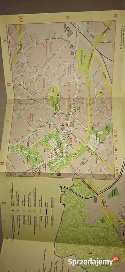 BIAŁYSTOK plan miasta 1988 niski nakład oryginał