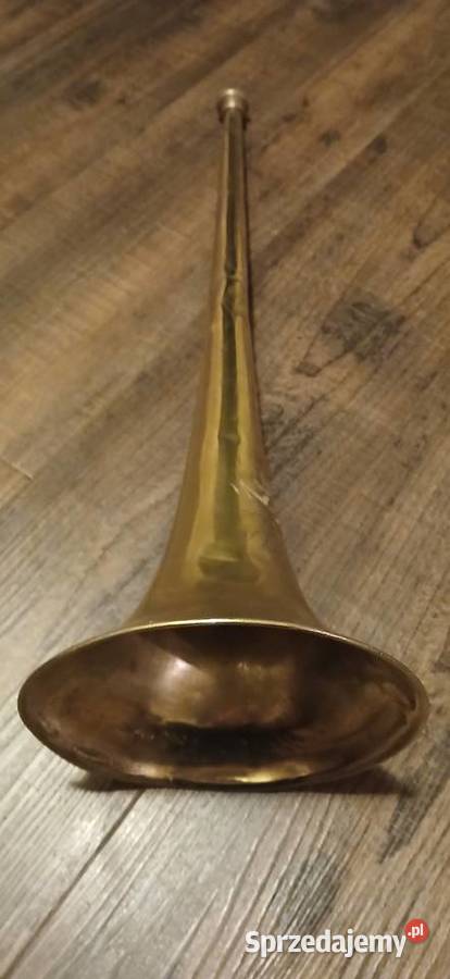 Stara trabka sygnałowa blaszane Kraków