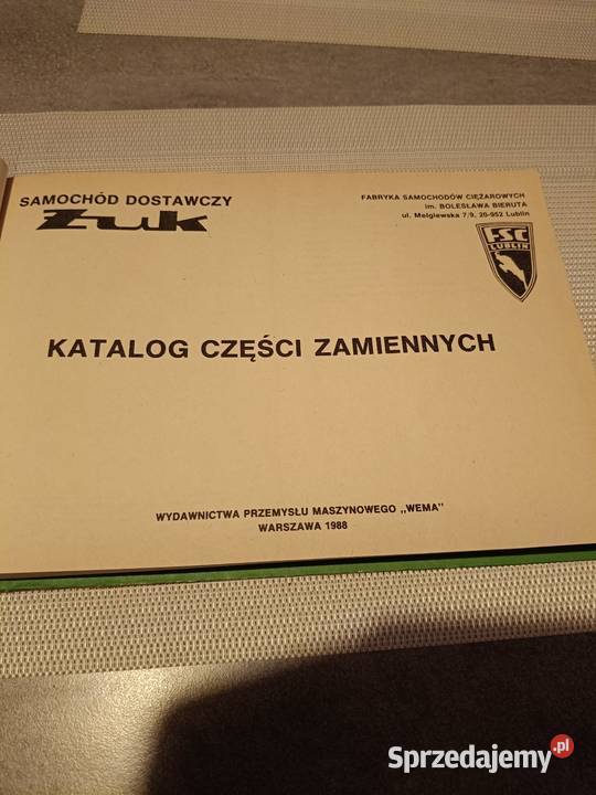 Żuk Katalog części zamiennych 1988 Chorzów sprzedam