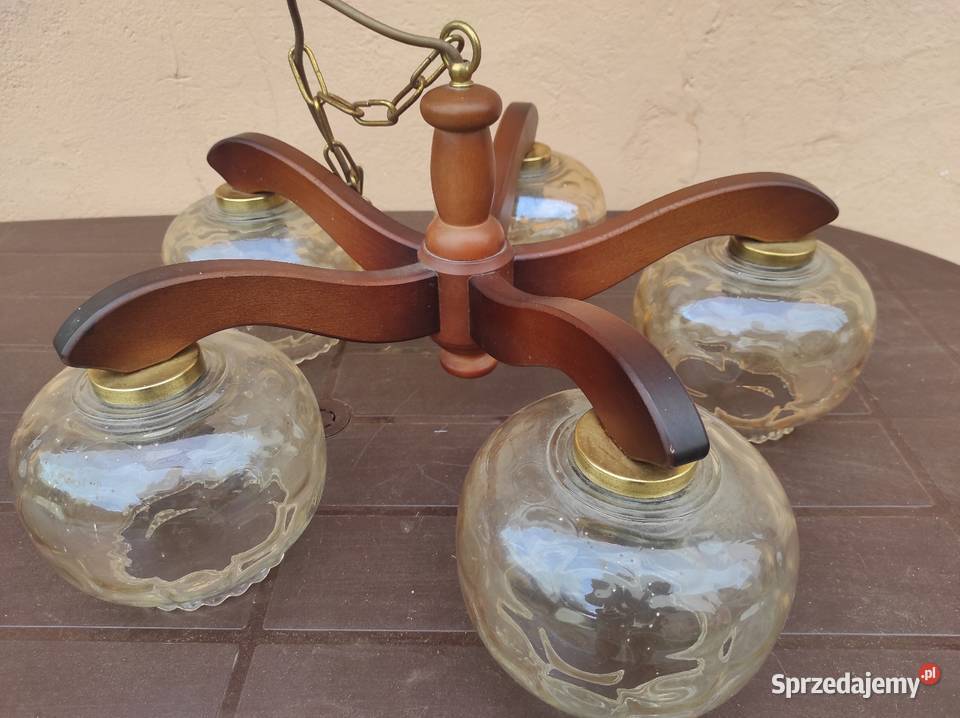 Lampa żyrandol stara prl Schodnia sprzedam