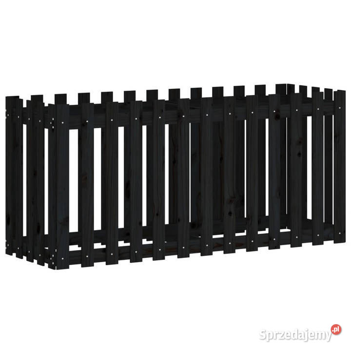 Rabata ogrodowa z płotkiem czarna 150x50x70 Warszawa sprzedam