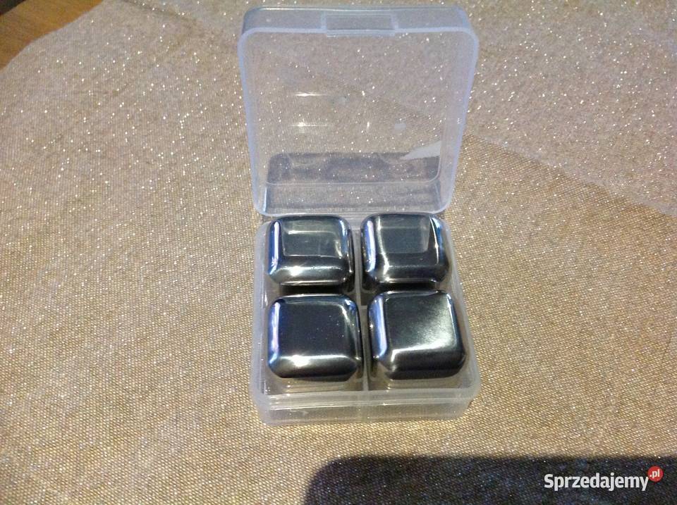 Kostki do Whisky ze Stali Nierdzewnej Metalowe 4 lubuskie Nowa Sól sprzedam