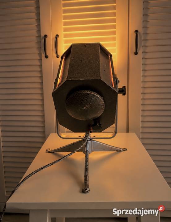 Lampa teatralna PRL Vintage loft Poznań