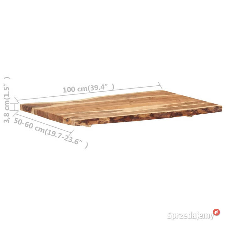 Blat lite drewno akacjowe 100x5060x38 WM286332 Warszawa