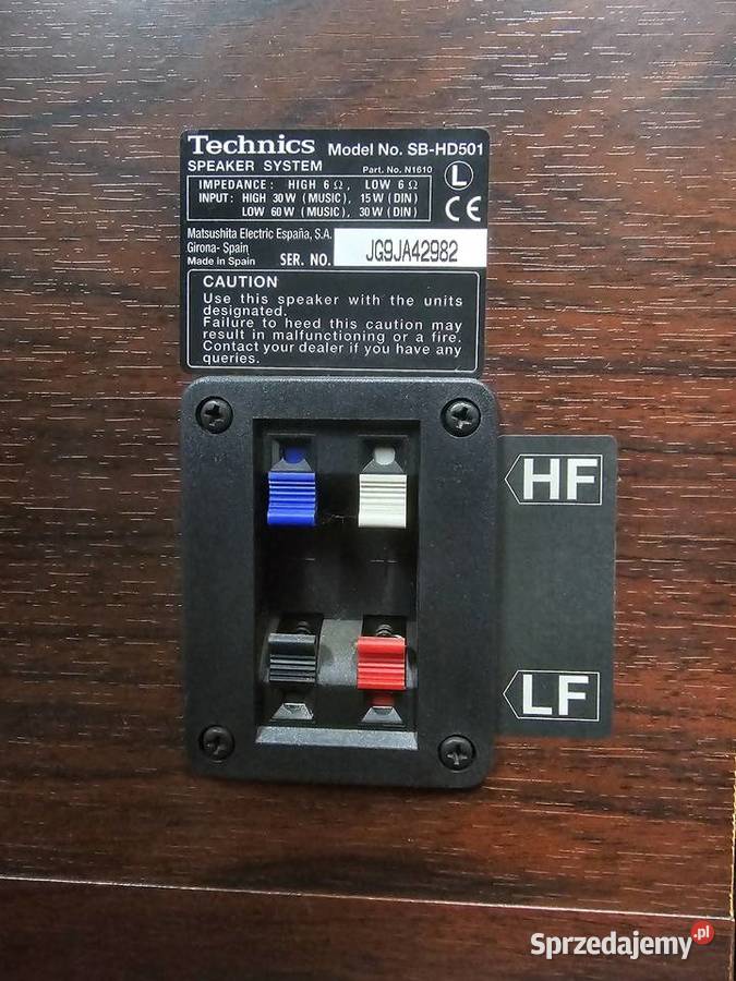 Kolumny stereo Technics SBHD501 wysyłka Kraków sprzedam