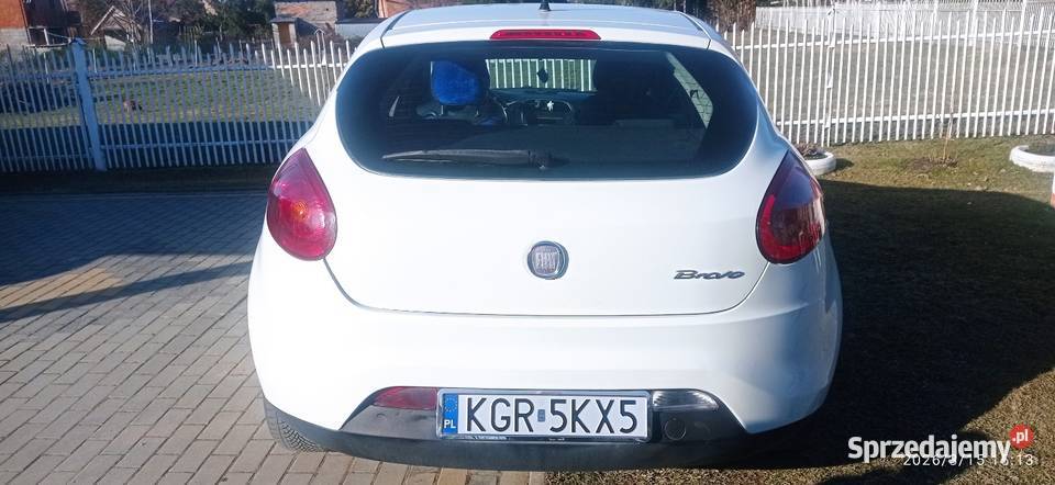 FIAT Bravo 2 biały 2012 przebieg 103000 małopolskie Gorlice sprzedam