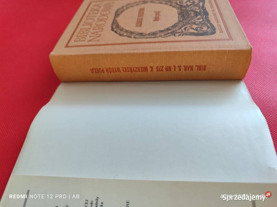 K Wierzyński Wybór poezji Biblioteka Narodowa BN sprzedam