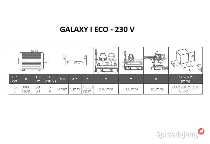 Frezarko kopiarka GALAXY I ECO 230V Obodowo