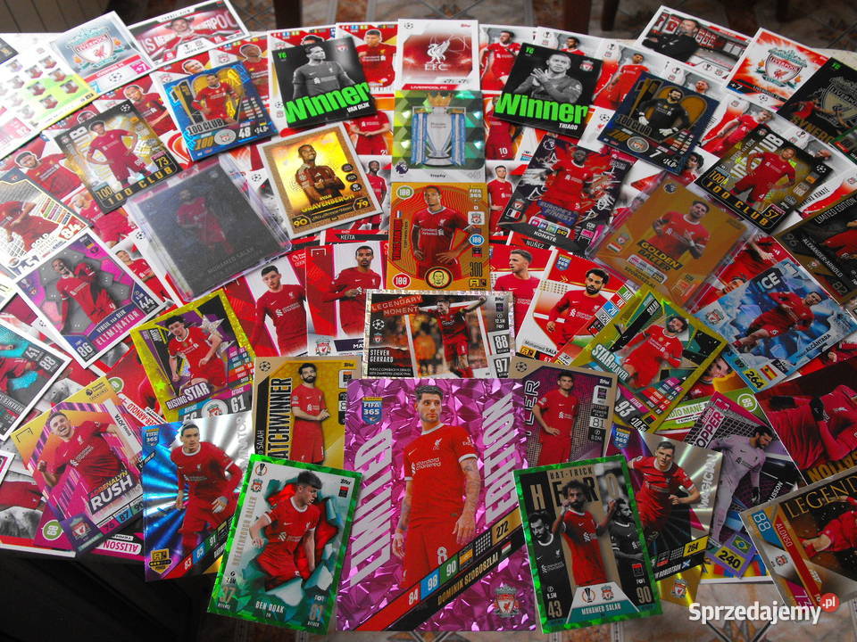 FC LIVERPOOL Zestaw 145 kart PANINI TOPPS Karty Mykanów sprzedam