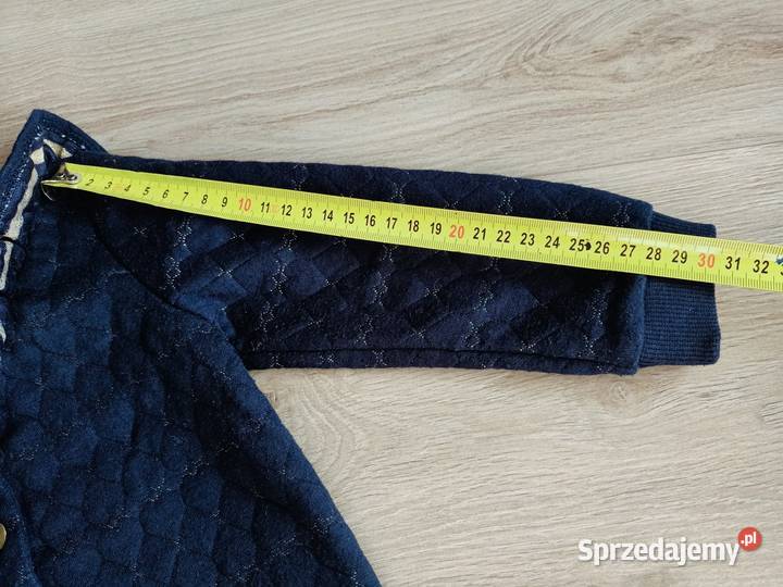 Bluza dziewczęca rozpinana granatowa ze złotą Płock