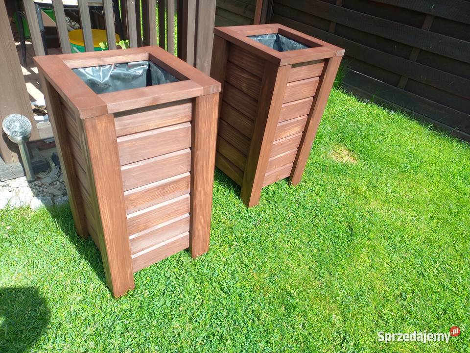 Doniczki ogrodowe drewniane 90 Donice Ropczyce