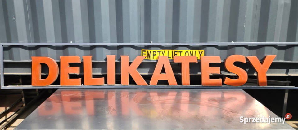 Baner SZYLD reklamowy 300x40 DELIKATESY śląskie Pszczyna