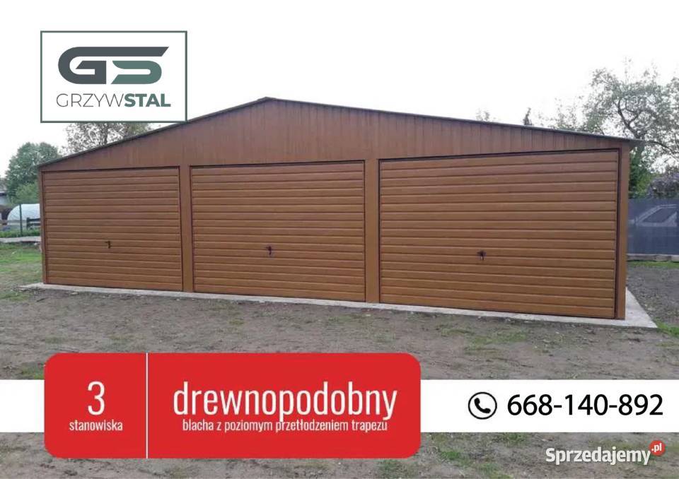 Garaż Blaszany Wielostanowiskowy Garaże Blaszane 45m2 sprzedam