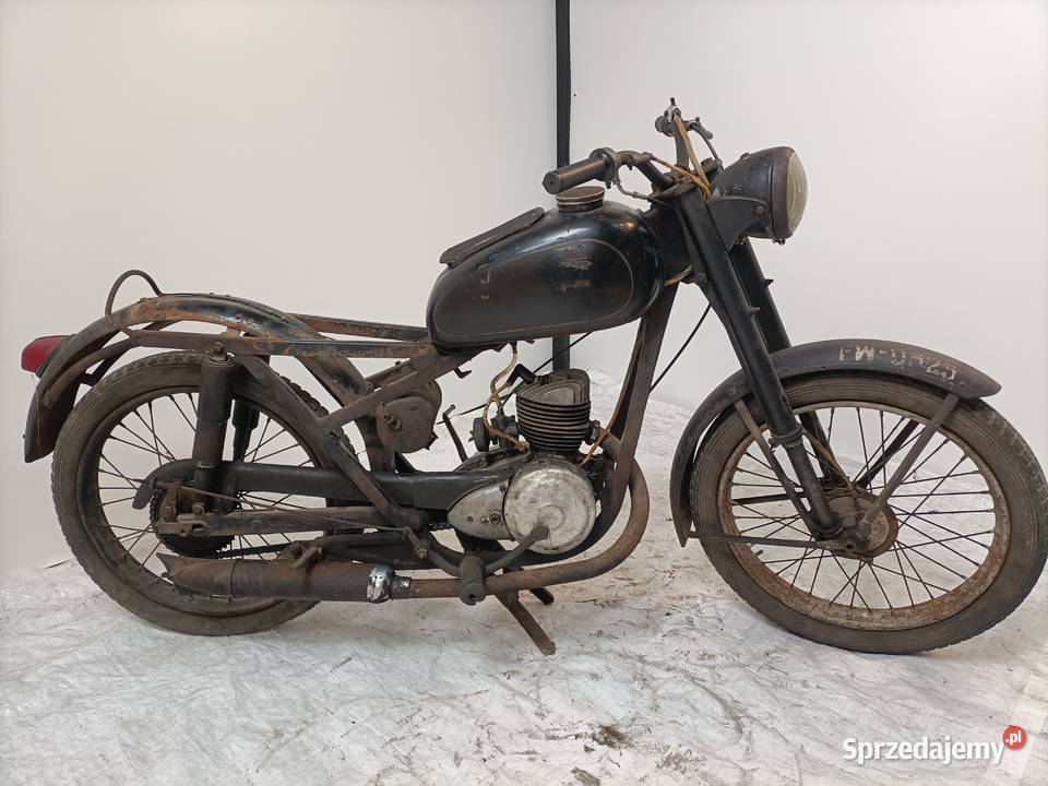 WFM 125 czarna 1956r oryginalny stan Rok produkcji 1956 kujawsko-pomorskie