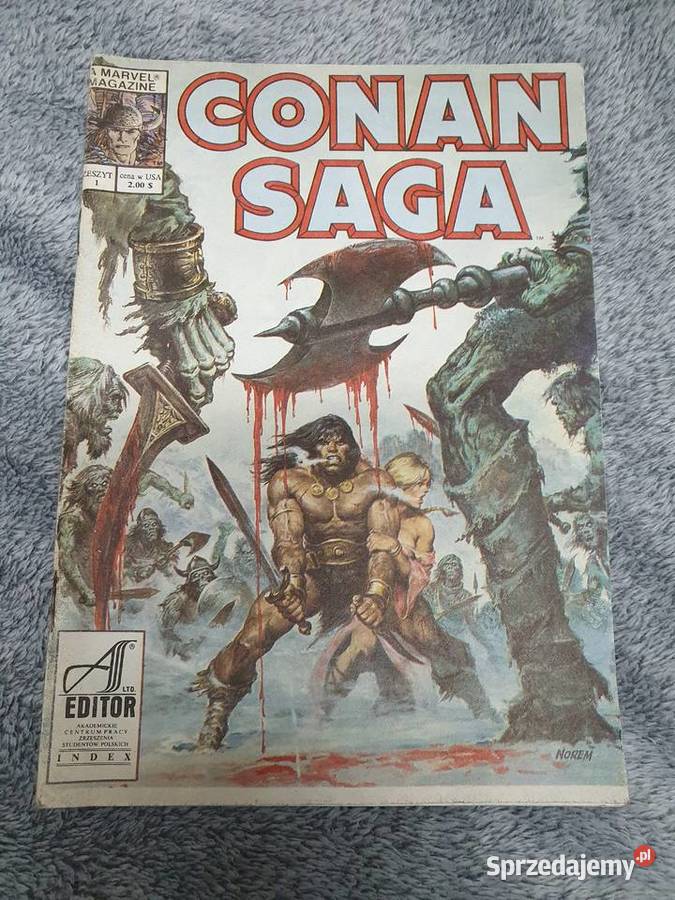 Conan Saga komiks As Editor wydanie 1 1989 pomorskie Gdynia