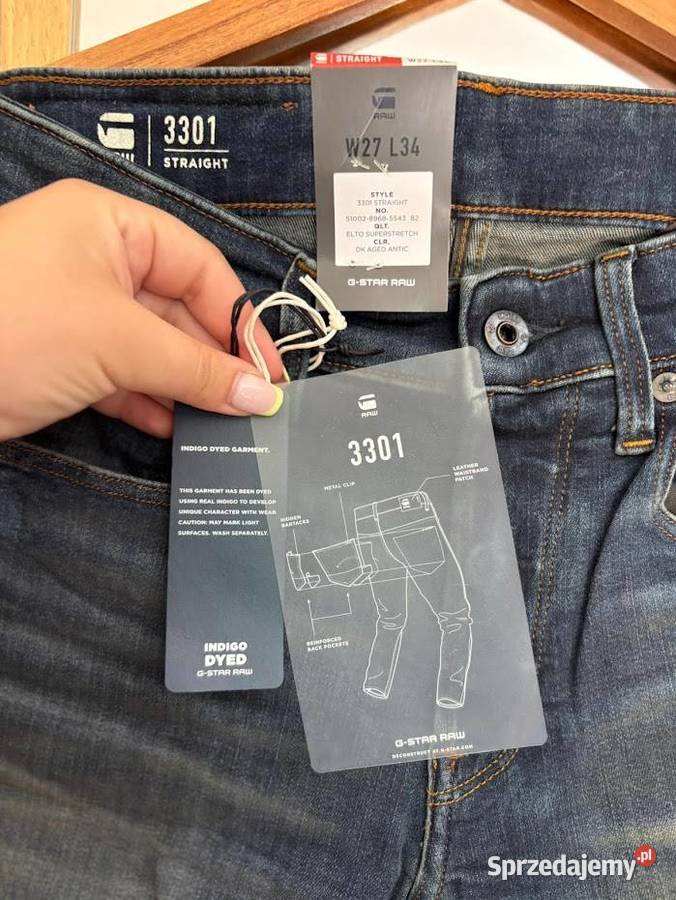 Raw W27 L34 dżinsy małopolskie Kalwaria Zebrzydowska
