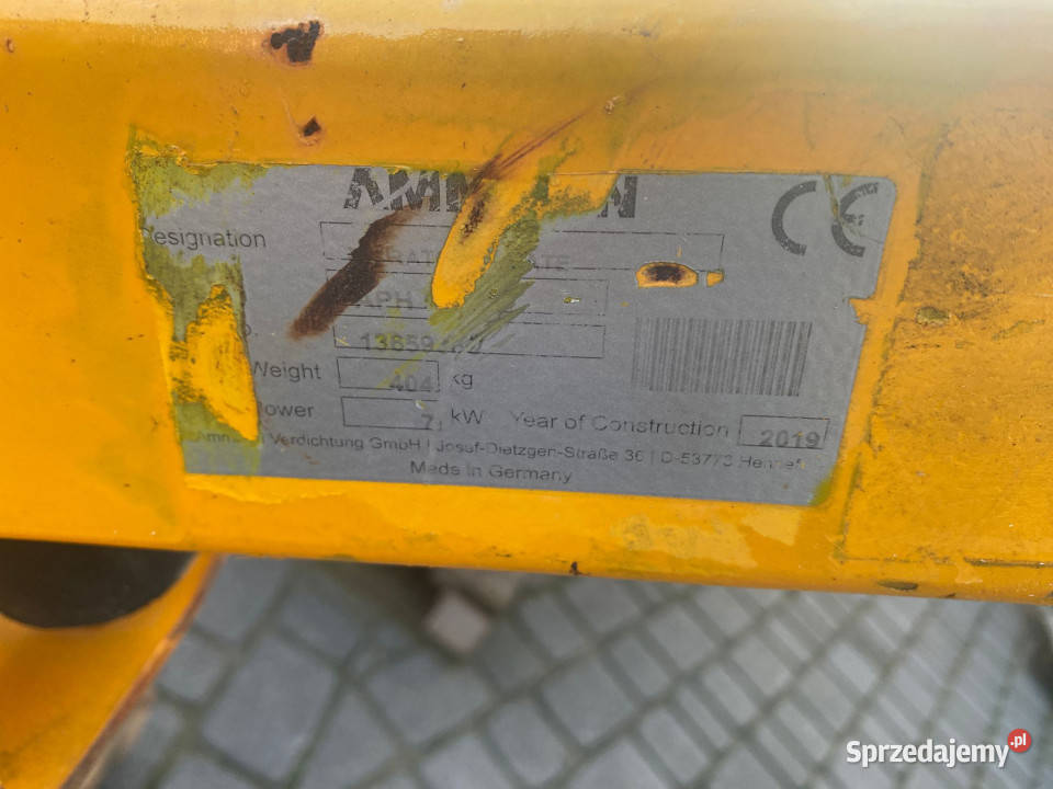 Zagęszczarka AMMANN APH 5020 404 rewers tak Ruda