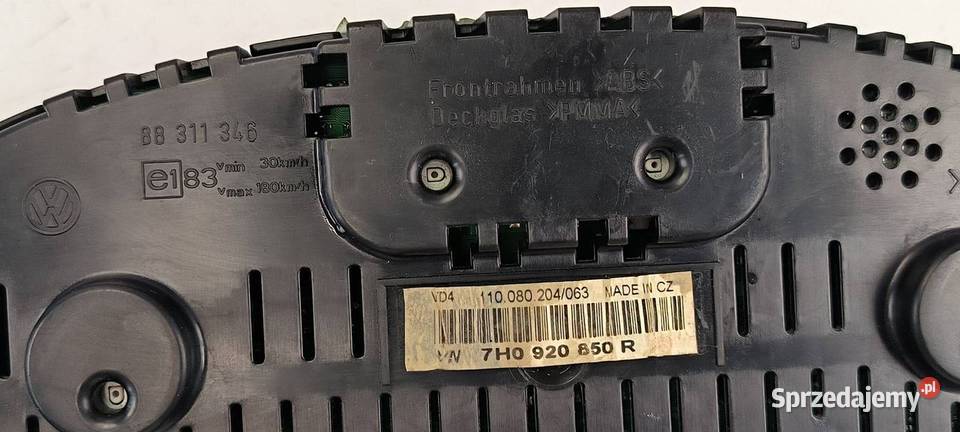 LICZNIK ZEGAR TRANSPORTER T5 7H0920850R kujawsko-pomorskie Lipno