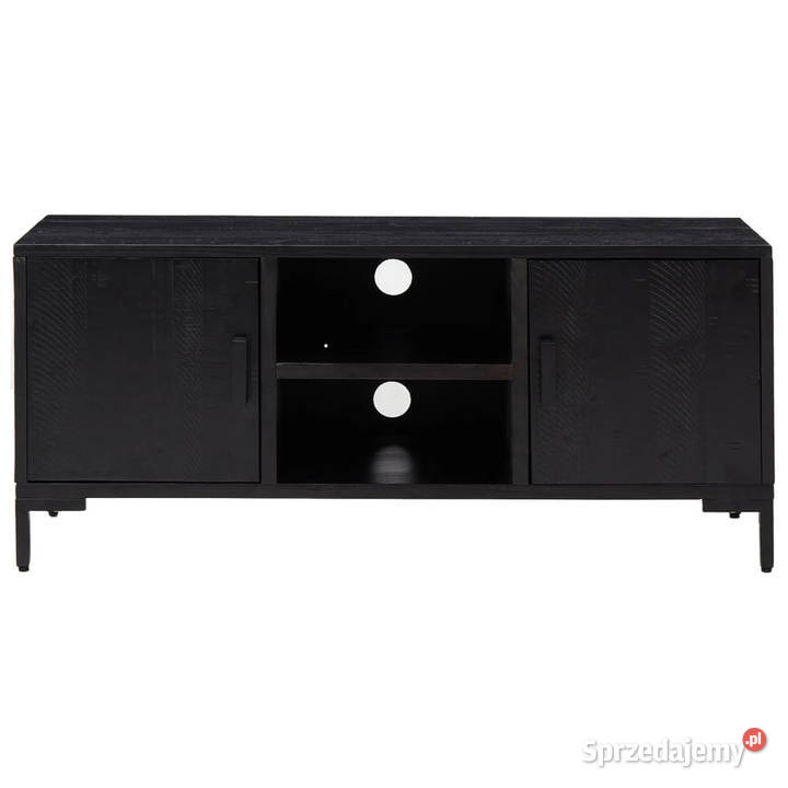 Szafka pod telewizor czarna 110x35x48 drewno mazowieckie Warszawa