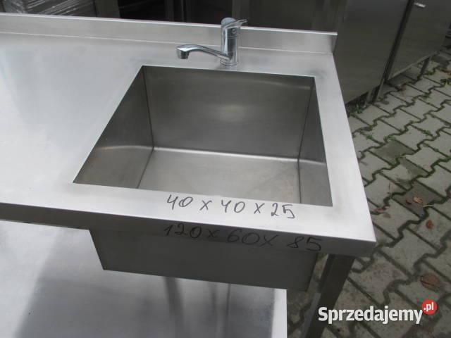 Stół Zlew Jednokomorowy Z Półką Stal Nierdzewna Gastronomia Ostrów Wielkopolski