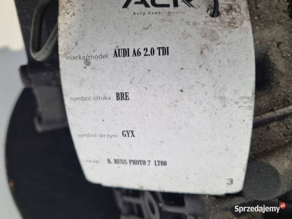 SKRZYNIA BIEGÓW Audi A6 C6 20 TDI 140 manualna osobowe Chełm