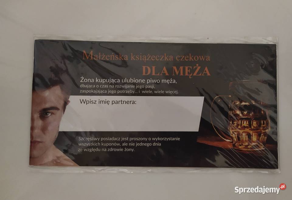 książeczki czekowe żony męża Dąbrówka