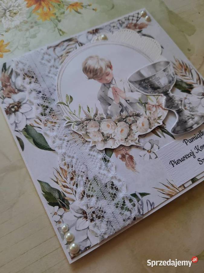 Kartka Pamiątka Komunii personalizowana lubelskie