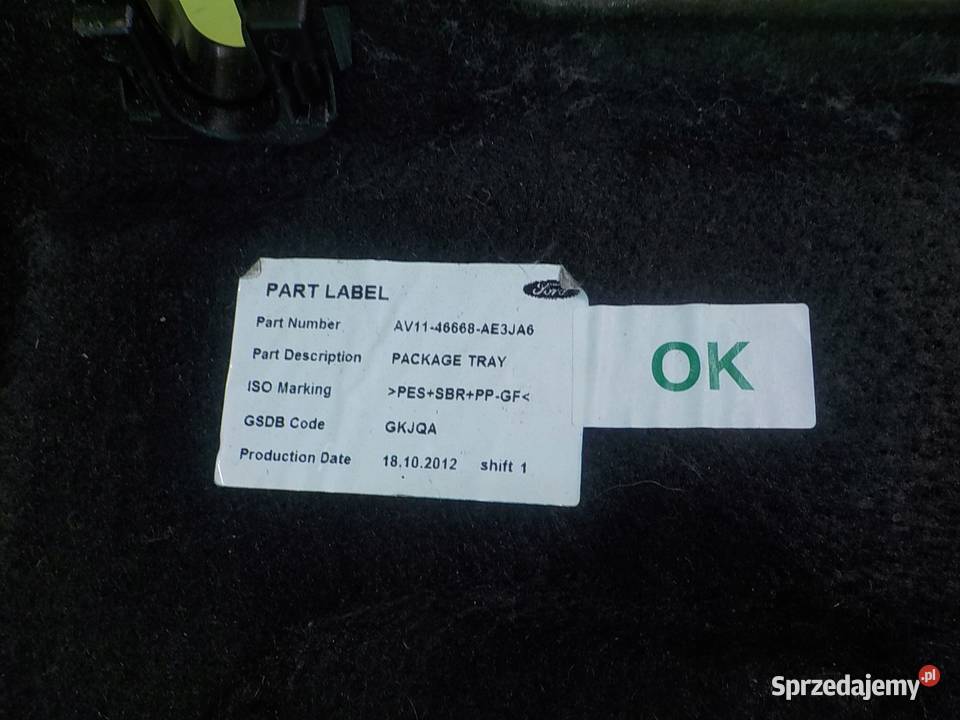 FORD B 10 B 12r 5D polka bagaznika Suków