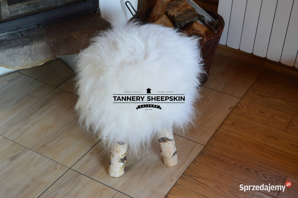 Krzesła ze Skór Owczych Pufa Naturalna Skóra małopolskie Szaflary