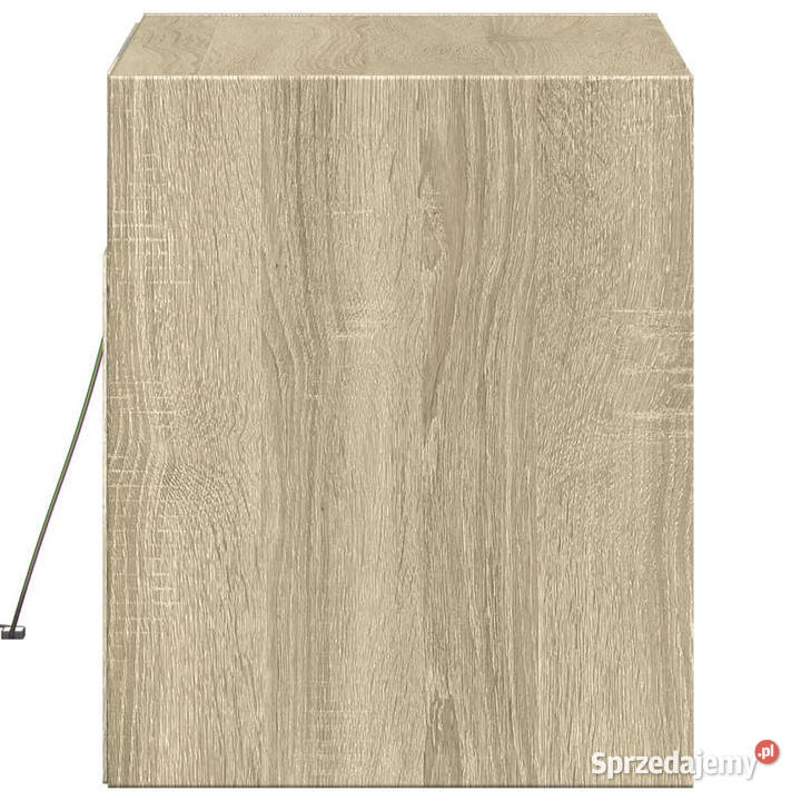 Ścienna szafka TV z LED dąb sonoma 80x31x35 RTV Szafki Warszawa sprzedam