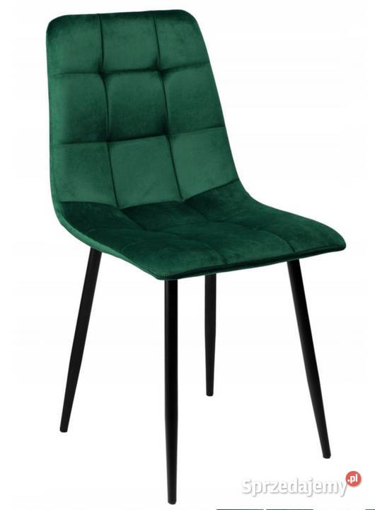 Zestaw 2 krzesło tapicerowane welurowe do salonu Krzesła Poznań
